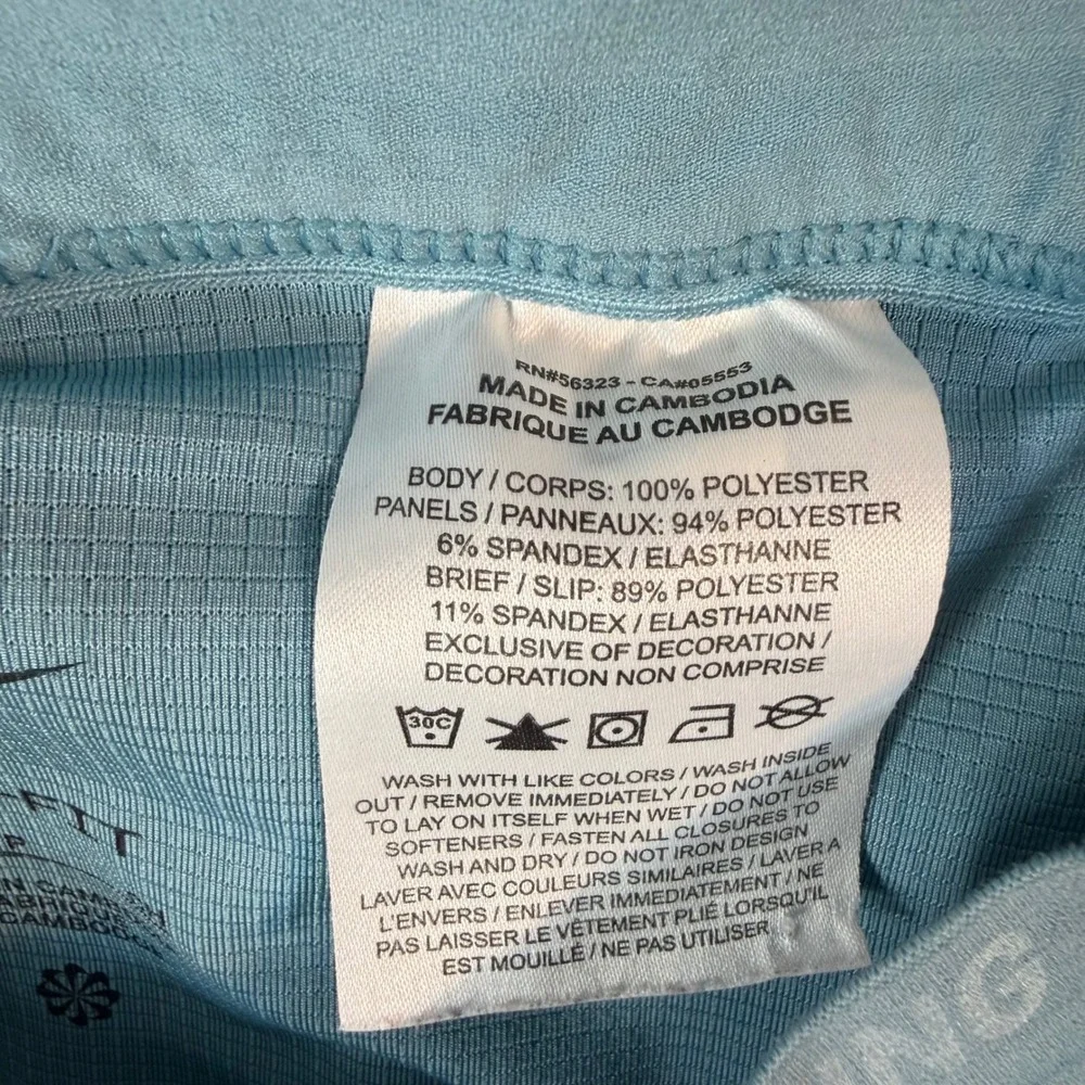 Nike Running Dri-FIT Shorts Womens Small Blue 5 Inch Inseam Pockets Athletic S